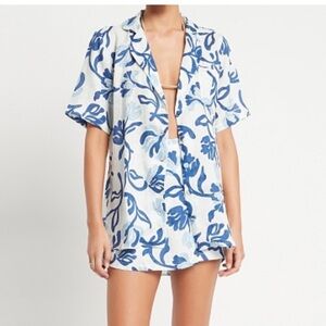 Faithfull the Brand “Charlita” Linen Shirt Dress